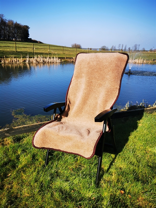 Wool Blanket for Chair - Brown