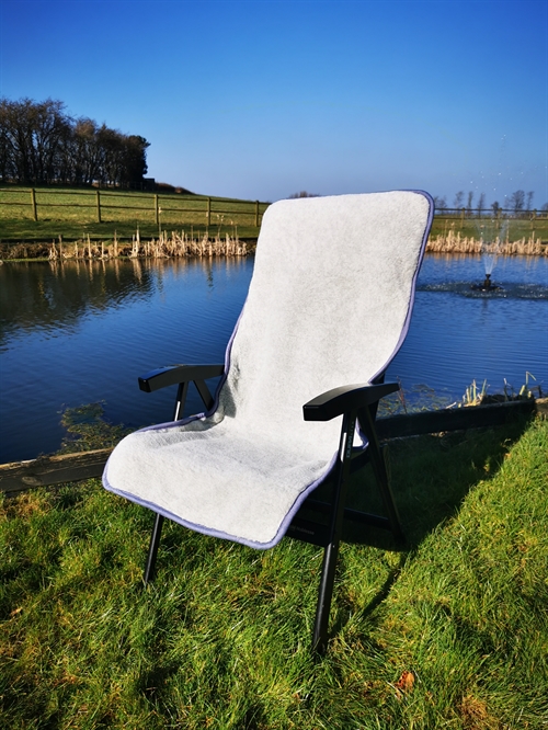 Wool Blanket for Chair - Light Grey