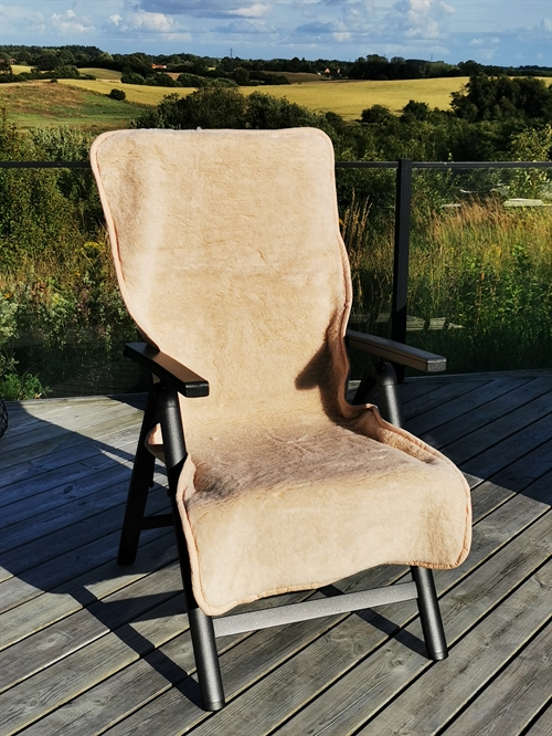Wool Blanket for Chair - Latte